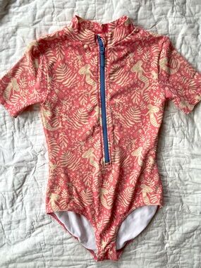 Mini Boden Rashguard Swimsuit, size 9-10